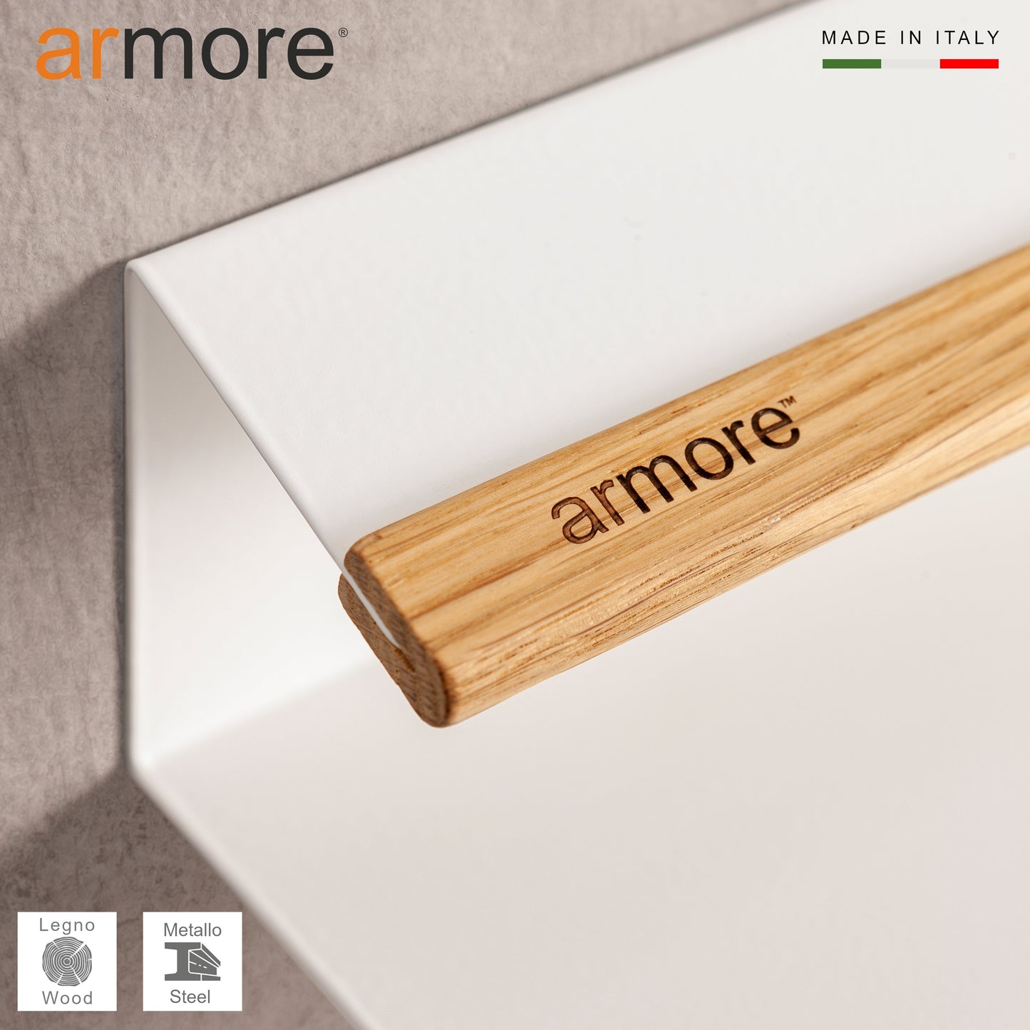 Mensola porta scarpe grigio 80 cm 3 pezzi