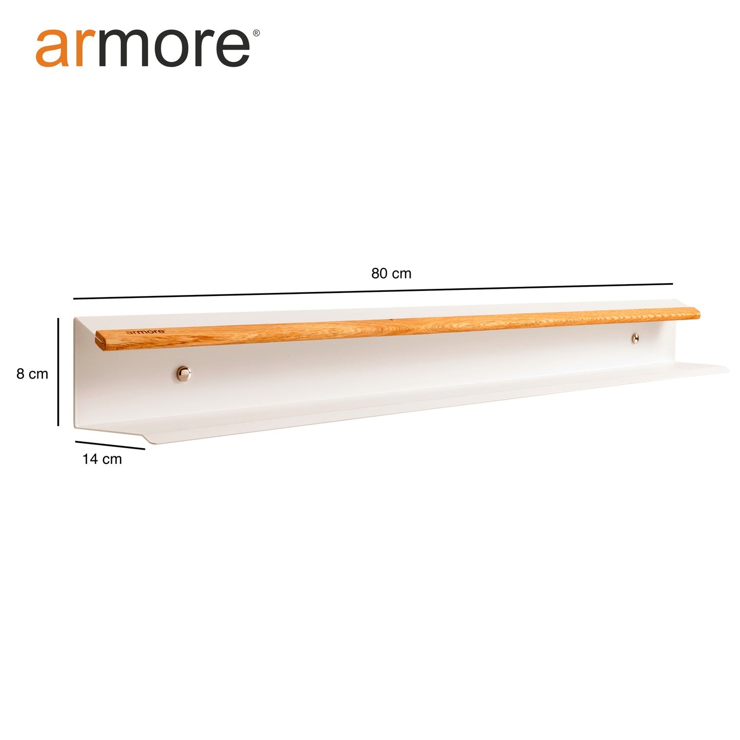 Mensola porta scarpe grigio 80 cm 3 pezzi